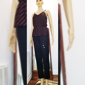True Vintage 70s Metallic Thread Jumpsuit by PBJ by JERELL